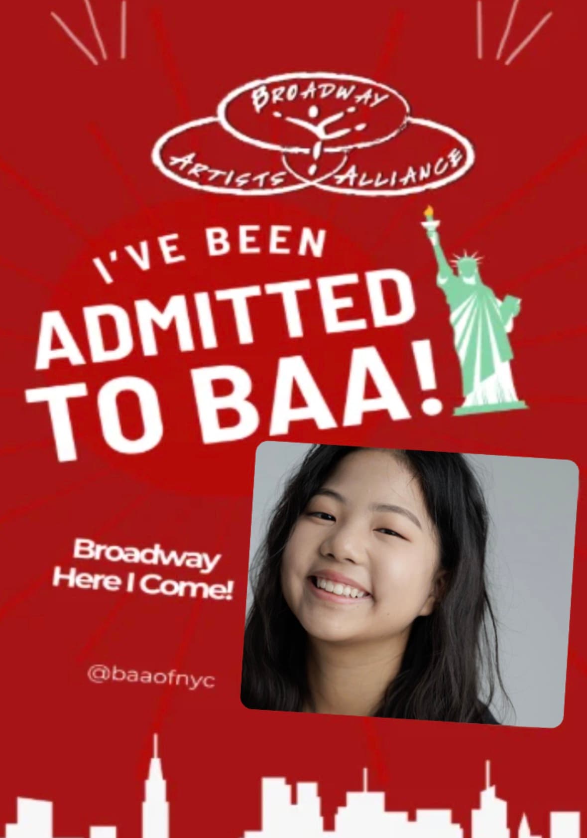 Ann's Ark Artist Hae In Chung Accepted to the Broadway Artist Alliance in New York